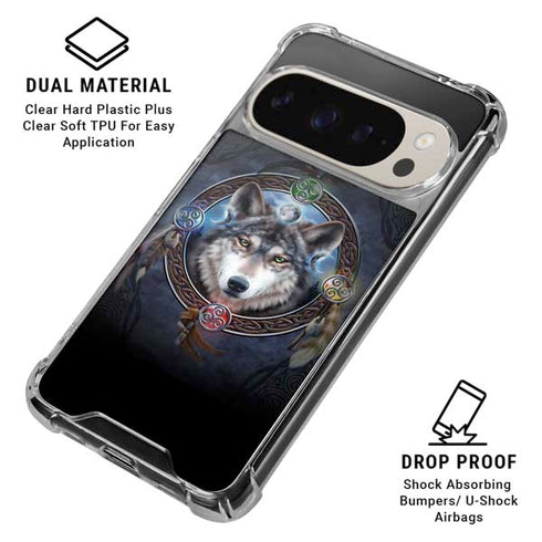 Wolf Symbols by Brigid Ashwood Pixel 9/9 Pro Clear Case